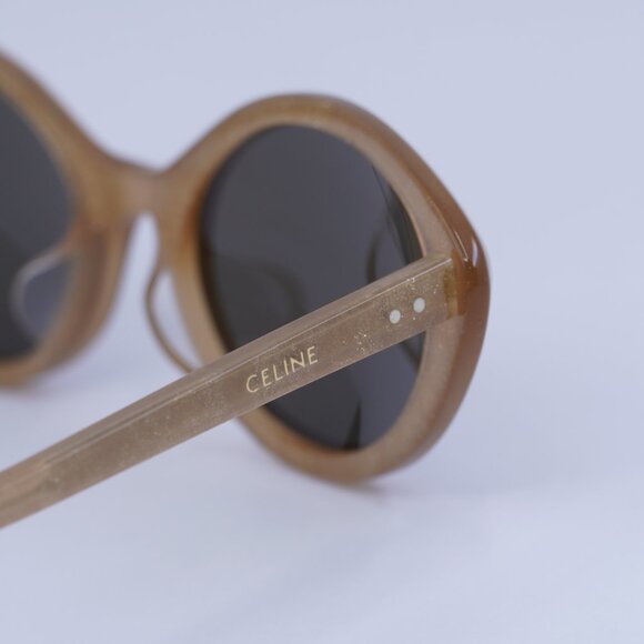 ?️ New Celine CL40264U 59E Sunglasses - Peach Glitter Frame, Brown Lenses main image 11